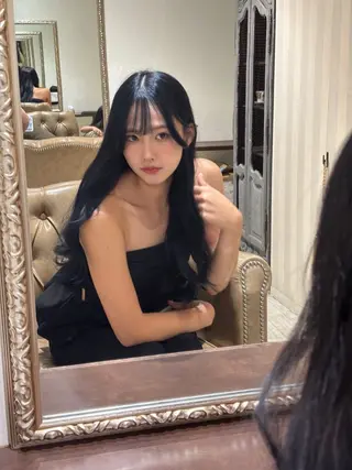 ロング カラー ふうか 心斎橋美容室のヘアスタイル