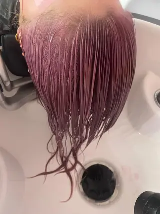 セミロング カラー 町田ブリーチ特化 MANATOのヘアスタイル