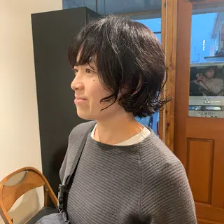 カラー パーマ コウノス マサコのヘアスタイル