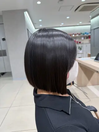 ショート カラー パーマ 巖本 真希のヘアスタイル
