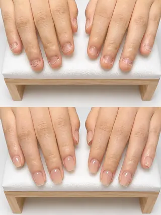 ネイル ネイルリボン 受付スタッフのネイルデザイン