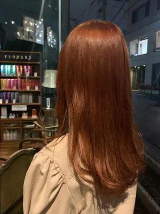 ロング カラー ヘアアレンジ ボブパーマコテ巻き風 パーマNo1深江秀平のヘアスタイル