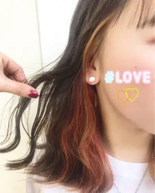 ミディアム カラー 新宿駅近♡個室 ♡関口三都季🌜のヘアスタイル