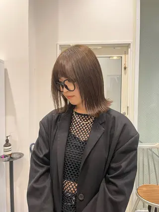 ミディアム カラー AMI🎀韓国ヘア 透明感カラーのヘアスタイル