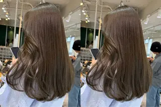 セミロング カラー 小顔矯正/レイヤー 透明感カラー✨生真のヘアスタイル