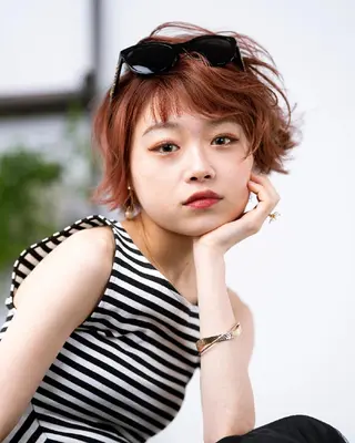 ショート カラー パーマ 松尾 泰伸のヘアスタイル