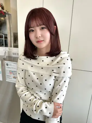 ミディアム カラー 🩵LOMARLIE 倉敷KARIN🩵のヘアスタイル