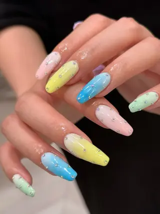 ネイル なぽ ❤︎長さだし / 韓国nailのネイルデザイン