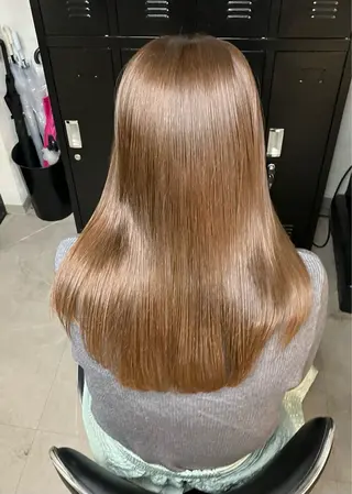 ロング カラー ひゅうが/新宿 髪質改善/縮毛矯正のヘアスタイル