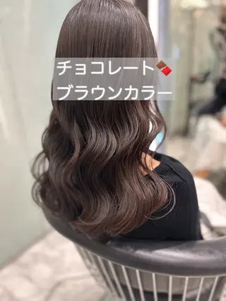 ミディアム カラー パーマ 韓国っぽ水光肌カラー マンツーマン🫧なおのヘアスタイル