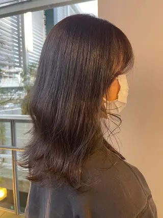 セミロング カラー ヘアアレンジ 🇰🇷韓国ヘア/ sumireのヘアスタイル