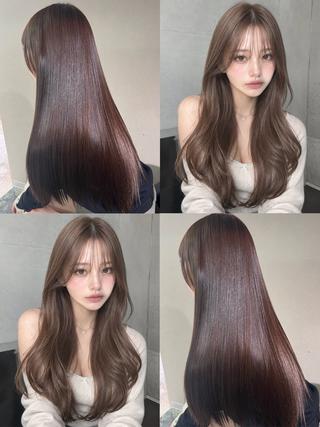 カラー 💖ブリーチ縮毛矯正 髪質改善💖ケンシンのヘアスタイル