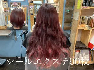 ロング カラー カラーモデル募集ෆ SAEのヘアスタイル
