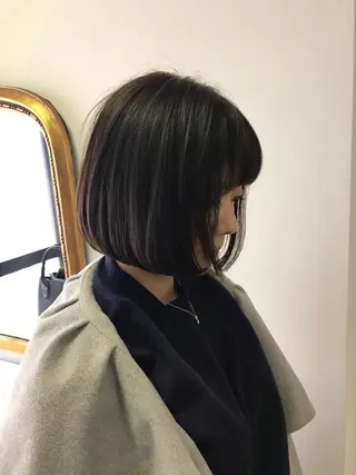 ミディアム 丹羽大喜 縮毛矯正/美髪矯正のヘアスタイル