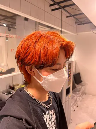 ショート カラー パーマ ヘアアレンジ メンズ 🔥札幌No.1🥇 パーマ特化美容師🔥のヘアスタイル
