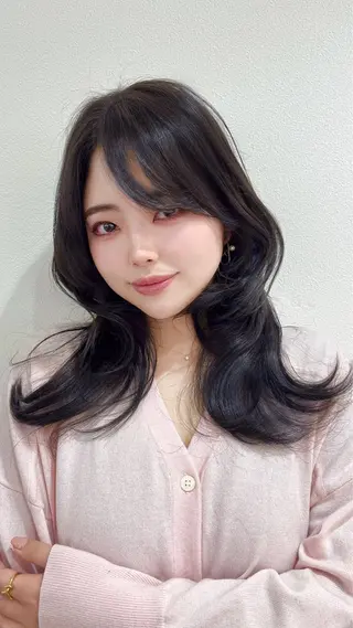 ロング MIZUKI🫧ྀི 韓国ヘアAFLOATのヘアスタイル