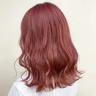 ミディアム カラー ヘアアレンジ 💕上野美容師☁ ブリーチ💖サワのヘアスタイル