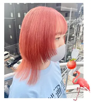 ショート カラー TSUNO🦖 派手髪/オタク美容師のヘアスタイル
