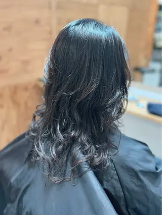 ロング パーマ 小野 ふみこのヘアスタイル