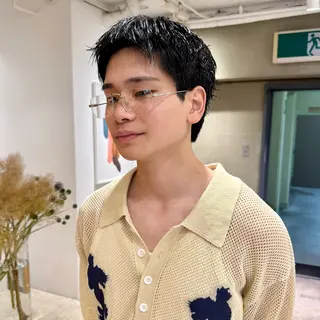 ショート メンズ ニュアンスパーマ 田形清流のヘアスタイル