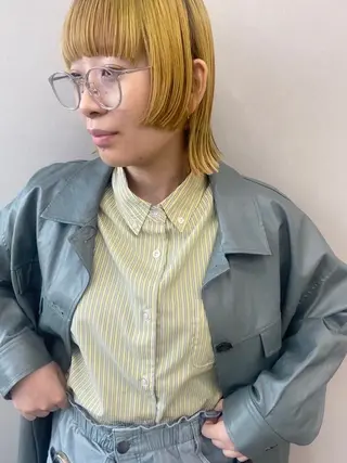 ミディアム カラー -福岡博多筑紫口- 大津成美のヘアスタイル