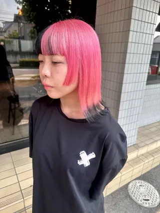 ミディアム タカツド ユウキのヘアスタイル