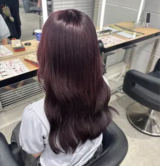 ロング miku/ラベンダー 透明感カラー🪻❤︎のヘアスタイル