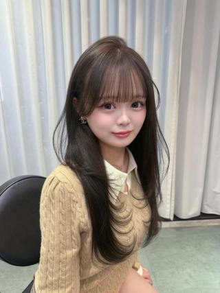 カラー ロング 福岡/透明感カラー/ レイヤー MIUのヘアスタイル