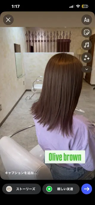 セミロング SHO NISHIのヘアスタイル