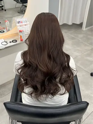 セミロング RENOレイヤー/ベ ージュtoyokaのヘアスタイル