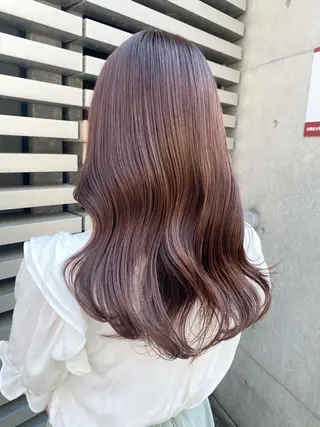 セミロング カラー 韓国ヘア*.+ﾟ 伊藤美奈穂のヘアスタイル