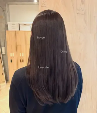 セミロング 透明感カラー🤎/ ツヤカラー/さくらのヘアスタイル
