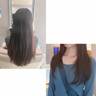 ロング レイヤー/透けカラー ✨KANAのヘアスタイル