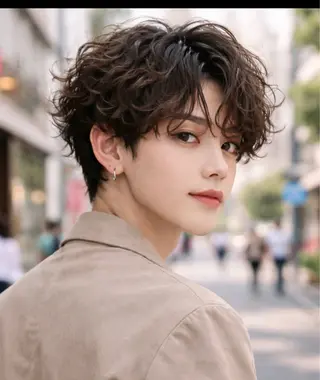 ショート パーマ メンズ 【パーマ特化美容師 】👑Yoshiyaのヘアスタイル