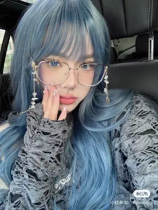カラー 韓国うる艶ハイトーン 💙ayana💙のヘアスタイル