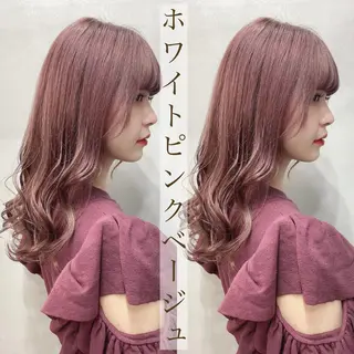 セミロング カラー ヘアアレンジ FAAM Tsuneのヘアスタイル