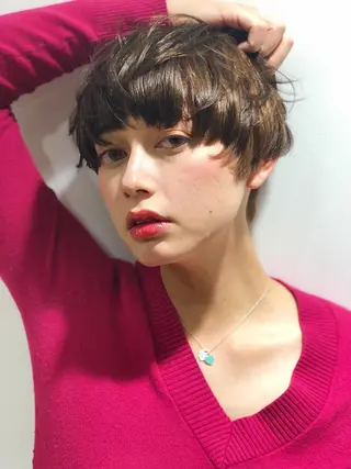 ショート カット無料/髪質改善 髪質根本改善/艶髪のヘアスタイル