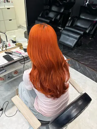 ロング カラー 色落ち綺麗🩰ハイ トーン🎀RINKAのヘアスタイル