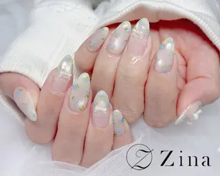セミロング 自爪育成/zina/ KIMIのネイルデザイン