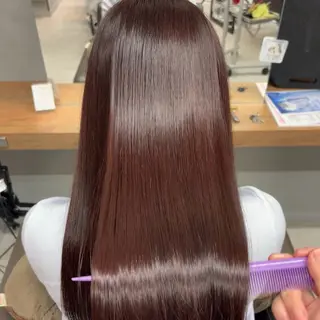 ロング カラー 艶カラー✨️縮毛矯正 ×耳ツボ💠mamiのヘアスタイル