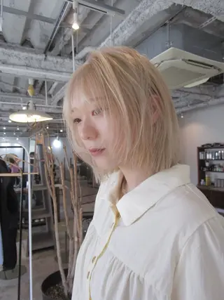 ミディアム カラー yu maのヘアスタイル