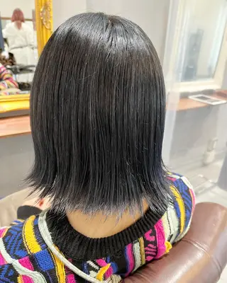 ミディアム カラー RuLaN AMIのヘアスタイル
