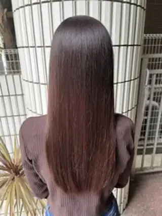 ロング カラー 艶カラー/縮毛矯正 まなとのヘアスタイル
