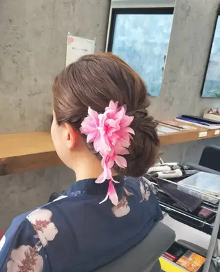 ロング ヘアアレンジ vizz SAKIのヘアスタイル