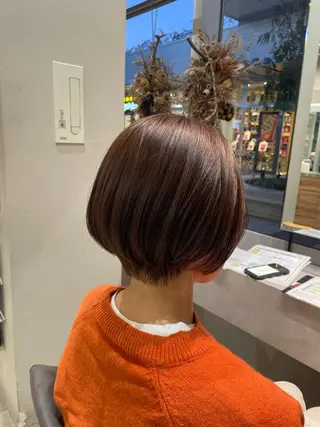 ショート ノンダメージカラー/ ボブ/RINのヘアスタイル