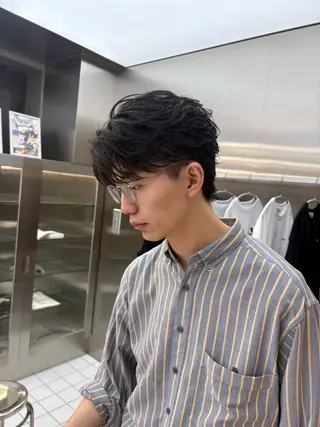 ショート パーマ メンズ fifth 桐山 蒼史のヘアスタイル