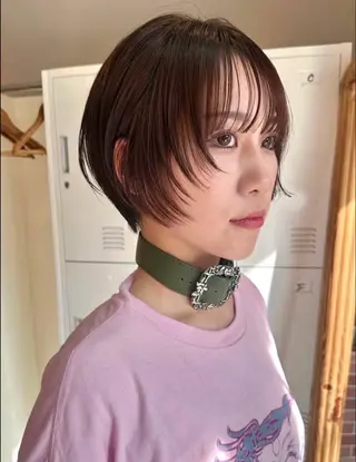 ショート 🌙ヘーゼルベージュ レイヤーカット🌙のヘアスタイル
