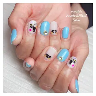 ミディアム ネイル 🐾enen style 🐾のネイルデザイン