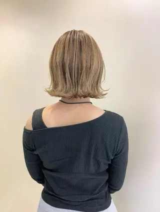 ミディアム 藤田 純哉のヘアスタイル