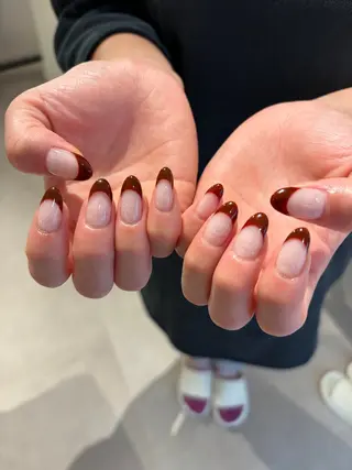 ネイル ツヤカラー🫧Sae ネイルモデル募集中のネイルデザイン